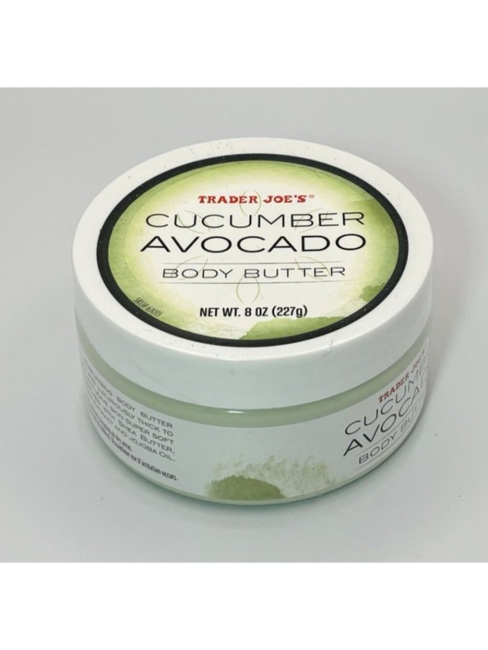Trader Joe's Cucumber Avocado Body Butter 8 oz New Sealed Discontinued - Picture 1 of 5